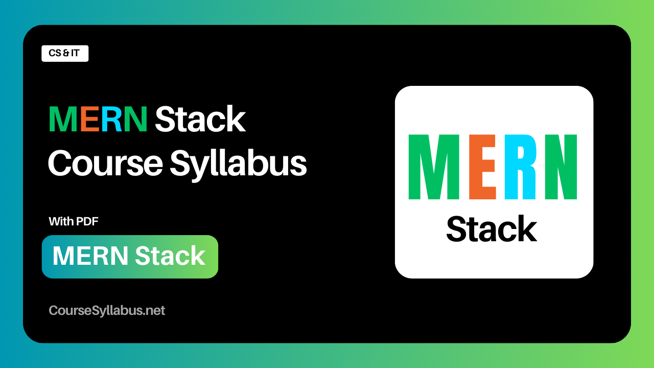 Read more about the article MERN Stack Course Syllabus with PDF by CourseSyllabus.net