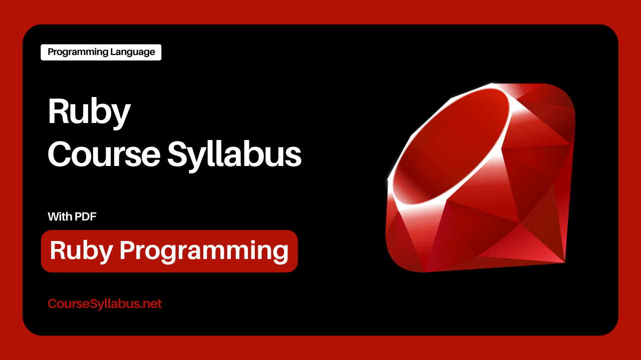 Read more about the article Ruby Programming Course Syllabus with PDF